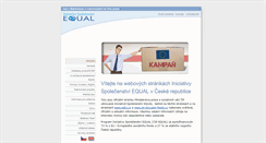 Desktop Screenshot of equalcr.cz