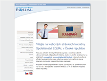 Tablet Screenshot of equalcr.cz